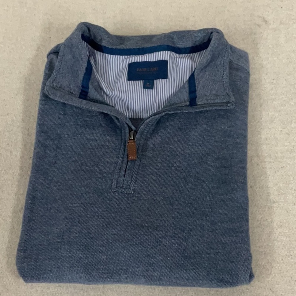 EUC Mens long sleeve 1/4 zip Fairlane pullover shirt